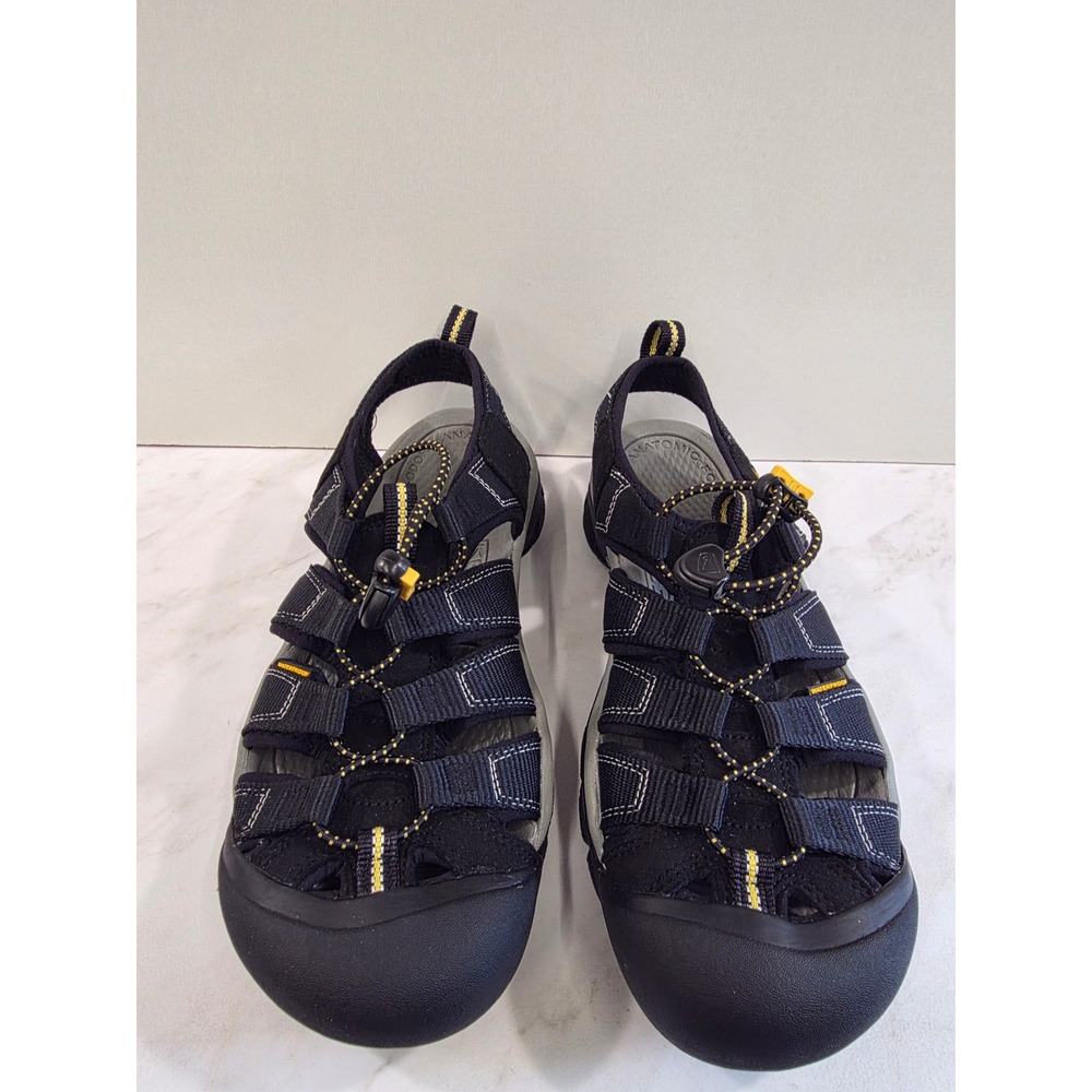 KEEN Clearwater CNX Water Sandals Black Yellow Bungee Hiking Sport Women Hiking